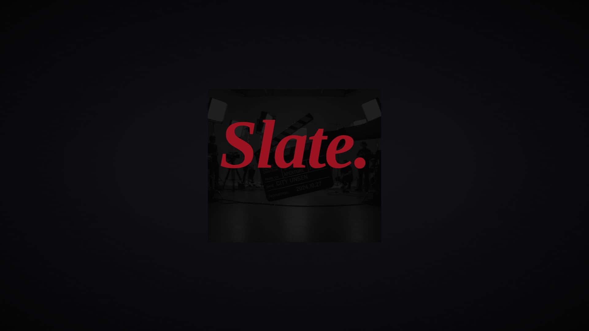 Slate - Cinematic Film Landing Page Template