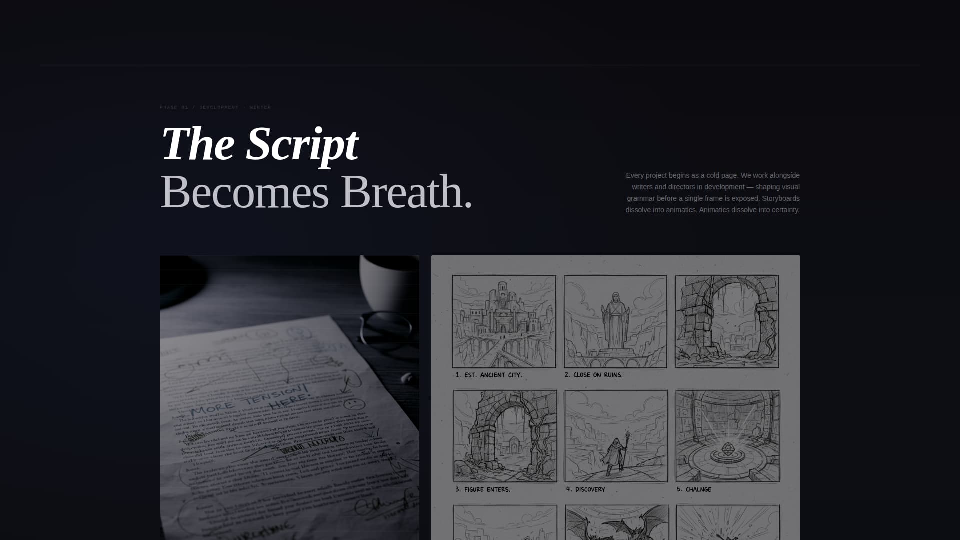 Slate - Cinematic Film Landing Page Template