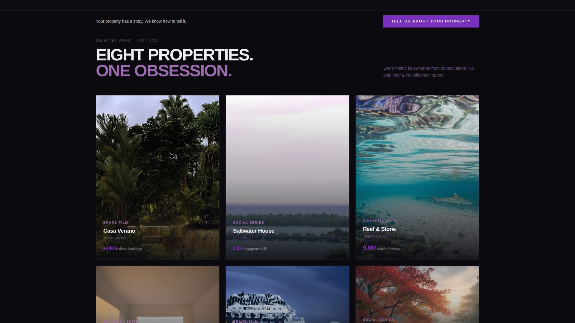 Lobby - Cinematic Hospitality Landing Page Template