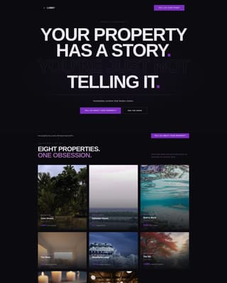 Lobby - Cinematic Hospitality Landing Page Template