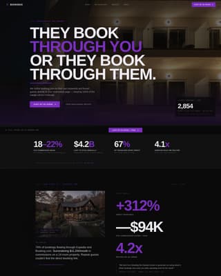 Bookings - Highconverting Hospitality Landing Page Template