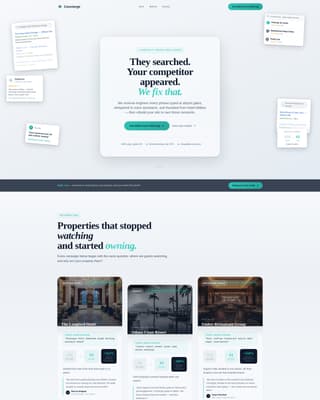 Concierge - Luminous Hospitality Landing Page Template