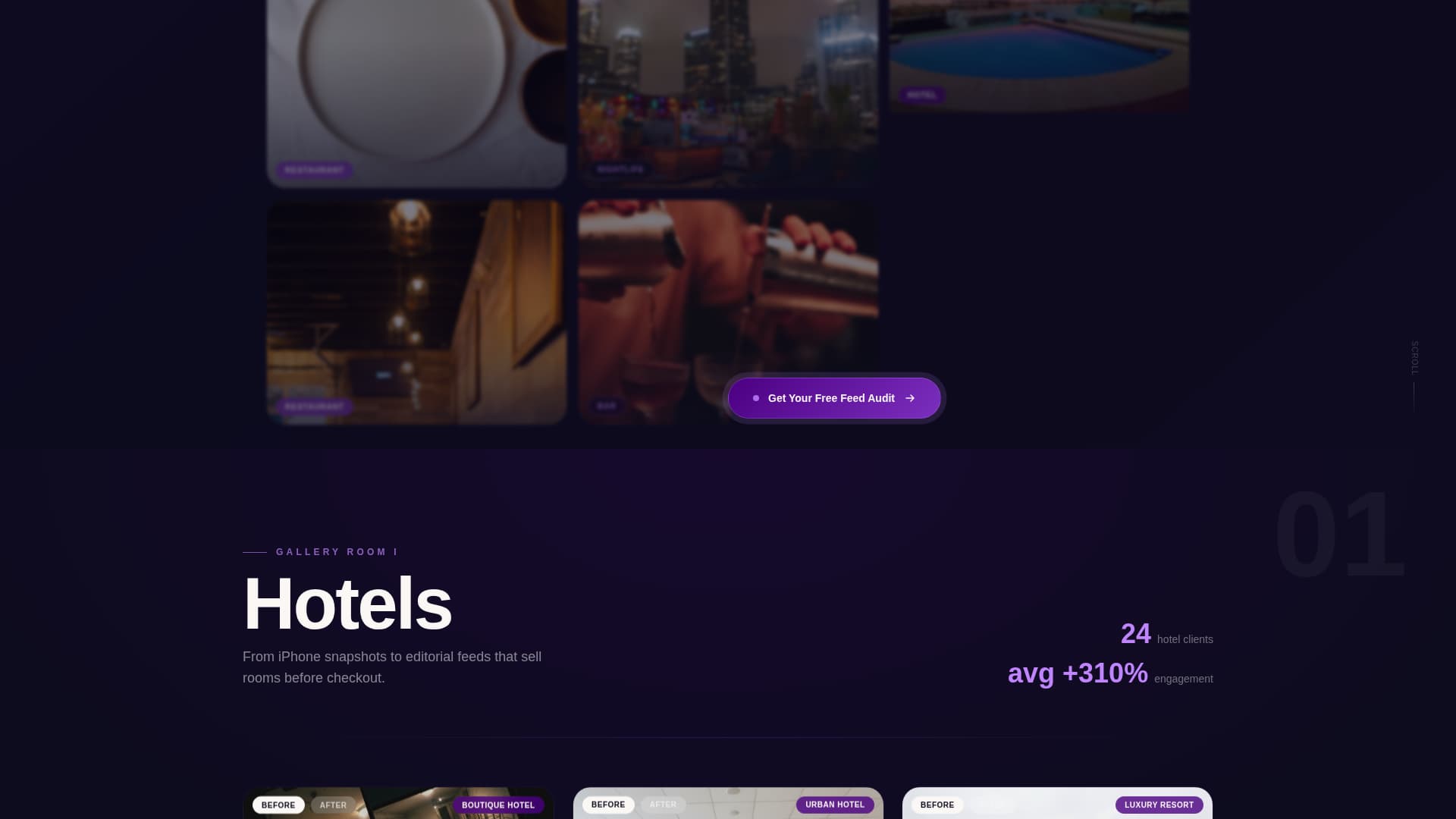 Curate - Stunning Hospitality Landing Page Template