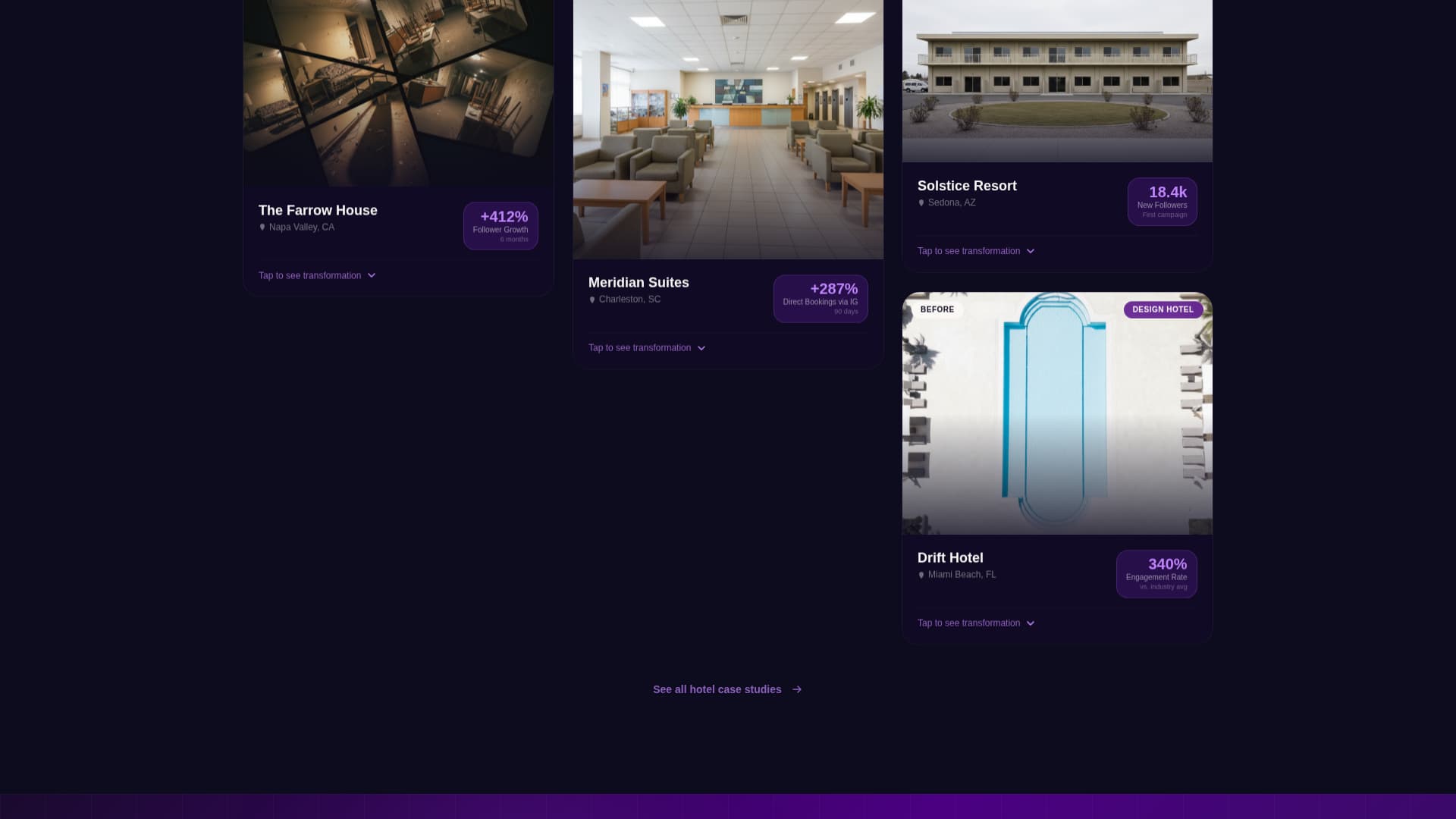 Curate - Stunning Hospitality Landing Page Template