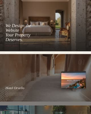 Folio - Immersive Hospitalityagency Landing Page Template