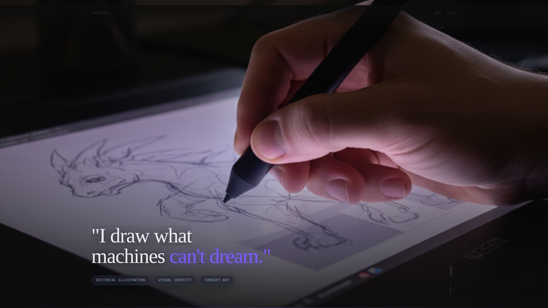 Illustrator Portfolio Portfolio Website Template