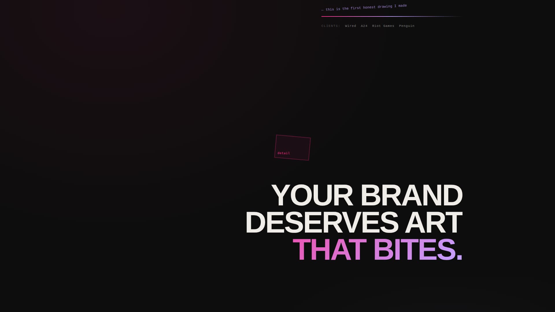 Inkblot - Bold Illustrator Landing Page Template