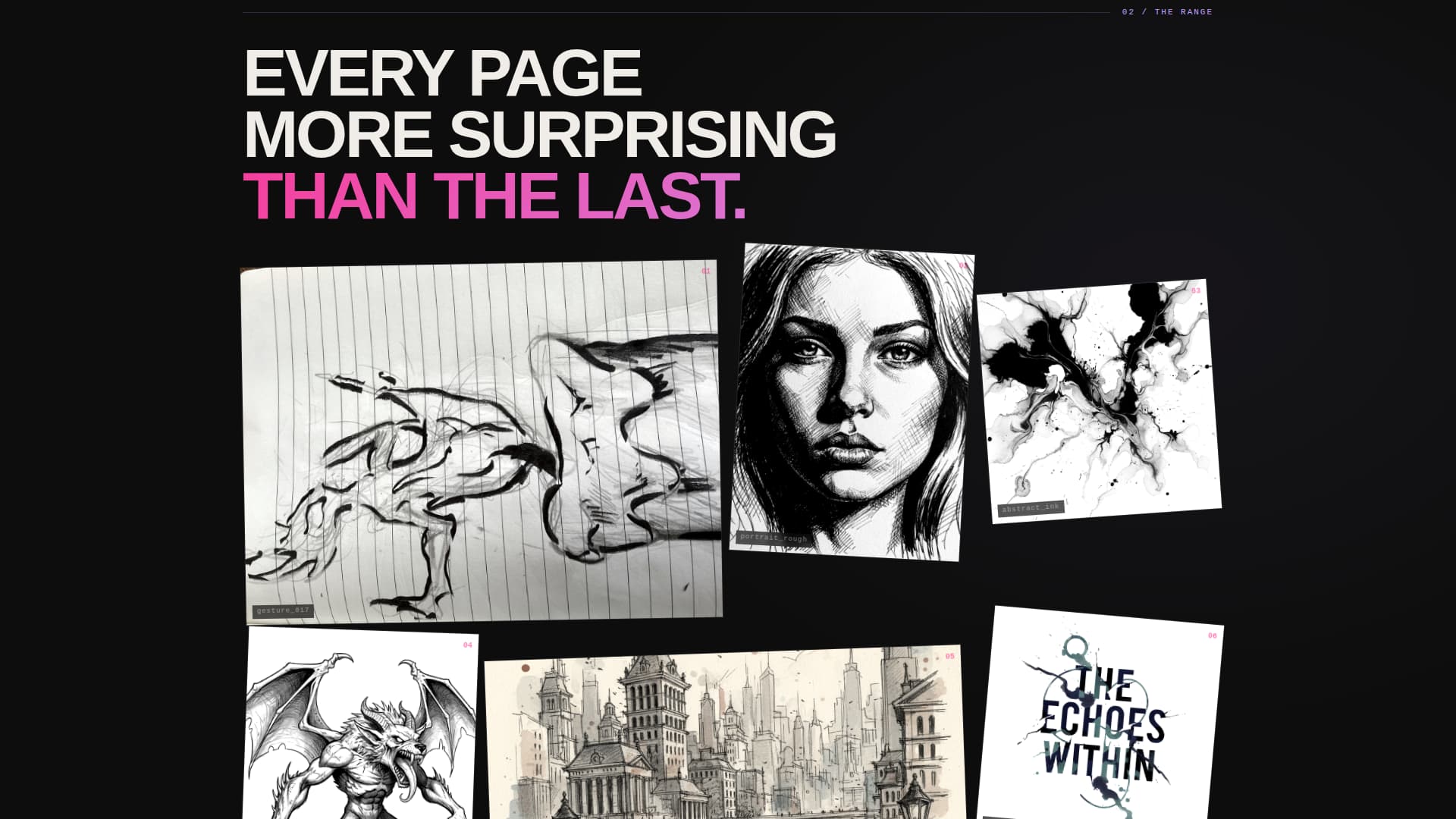 Inkblot - Bold Illustrator Landing Page Template