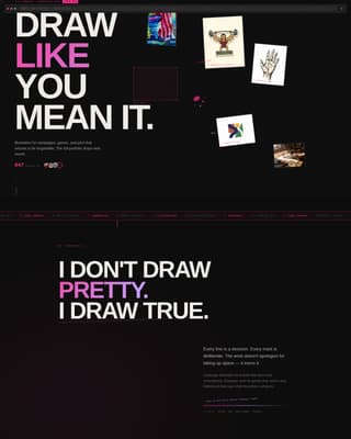 Inkblot - Bold Illustrator Landing Page Template