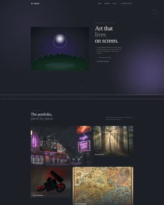 Inkwell - Luminous Illustrator Landing Page Template