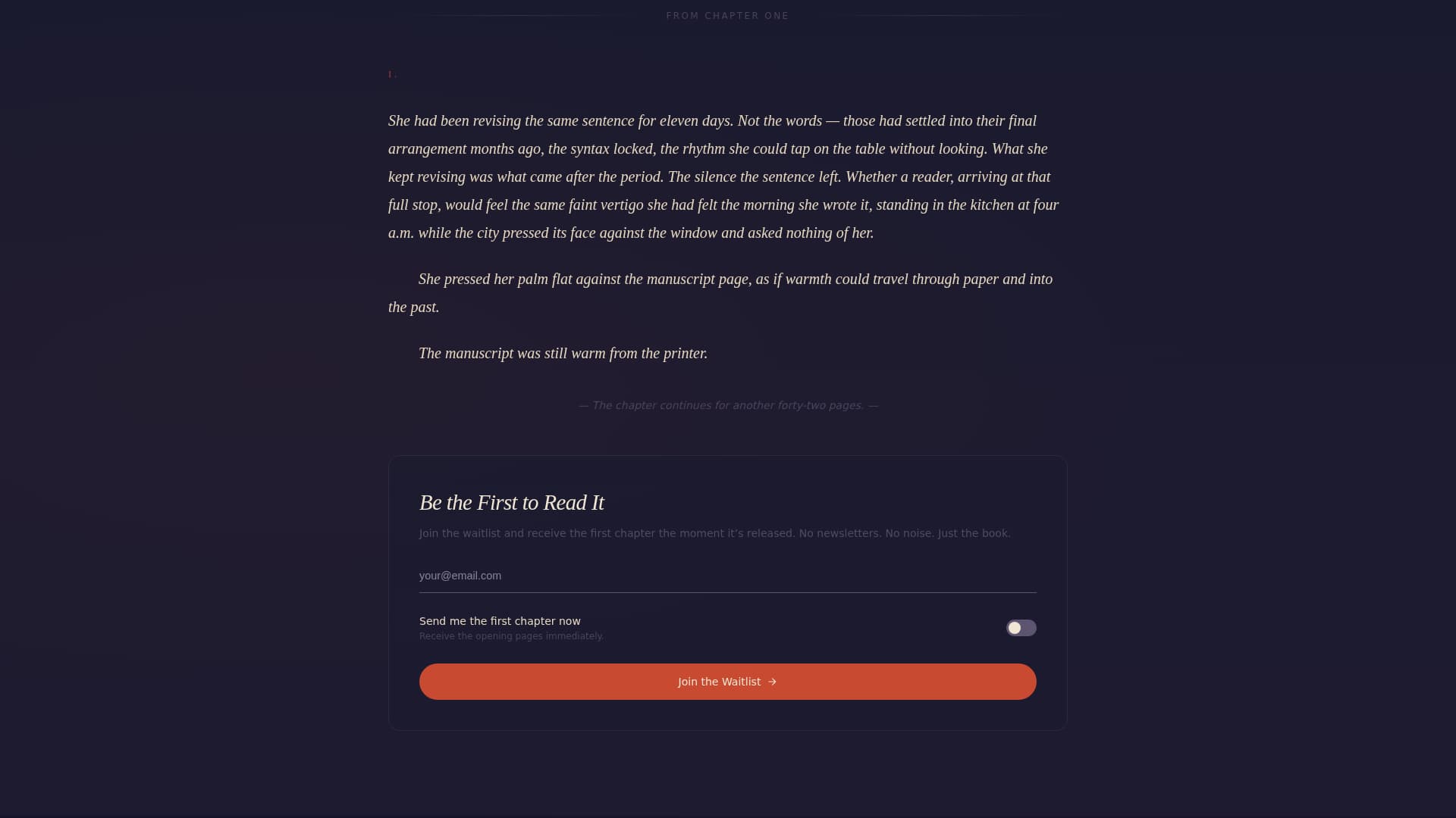 Scribe - Immersive Author Landing Page Template