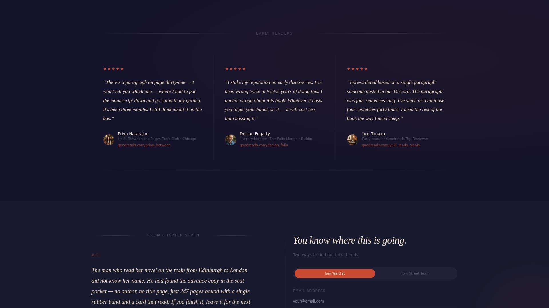Scribe - Immersive Author Landing Page Template