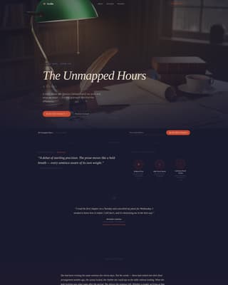 Scribe - Immersive Author Landing Page Template