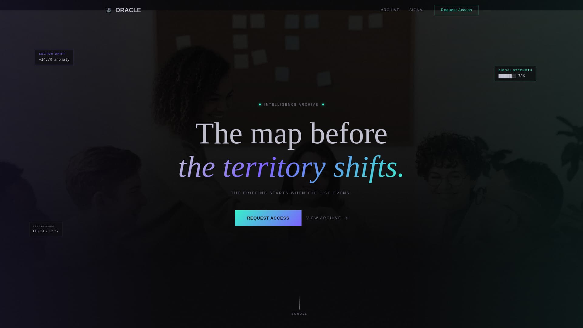 Oracle - Immersive Analyst Landing Page Template