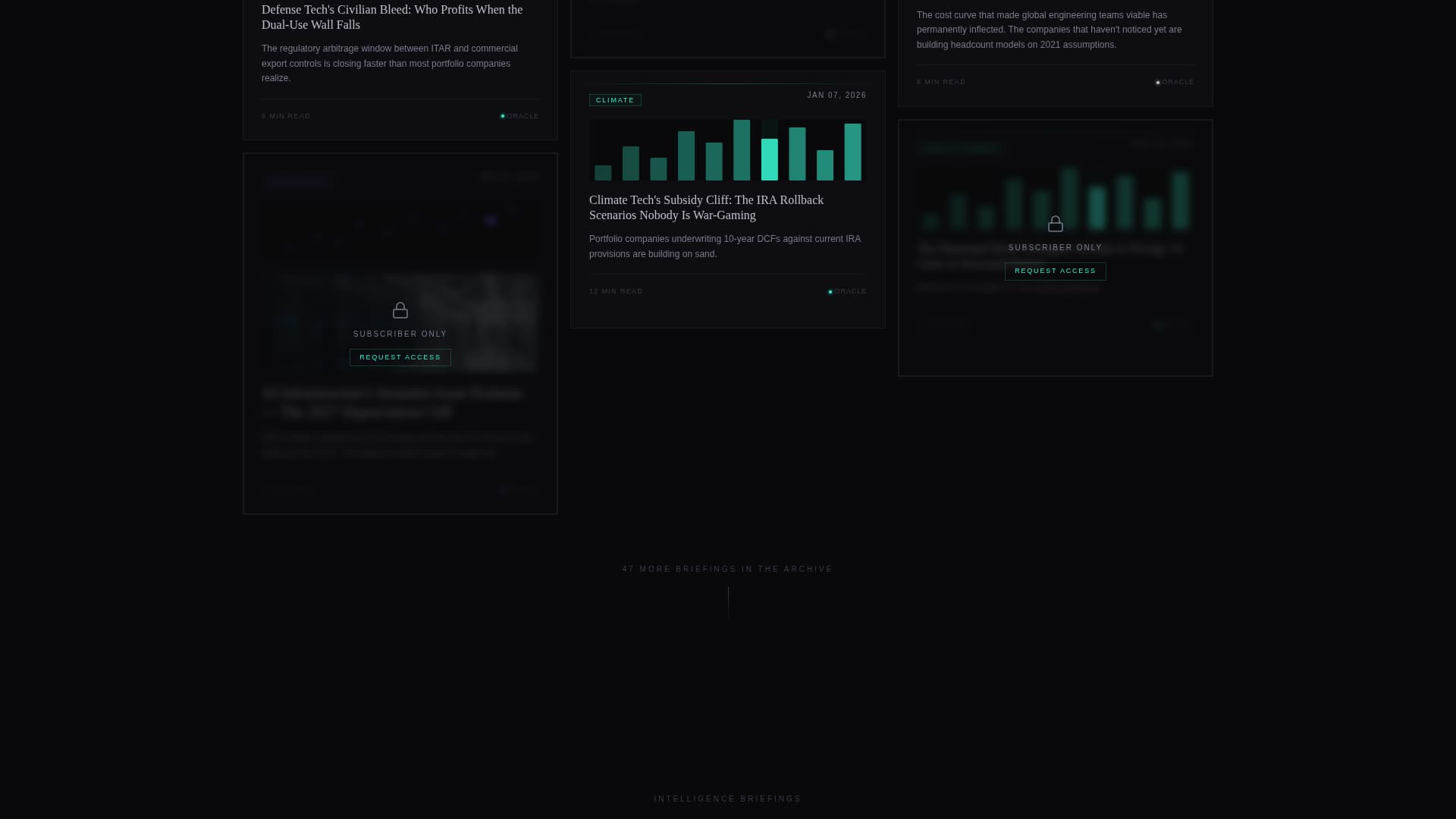 Oracle - Immersive Analyst Landing Page Template