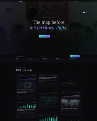 Oracle - Immersive Analyst Landing Page Template