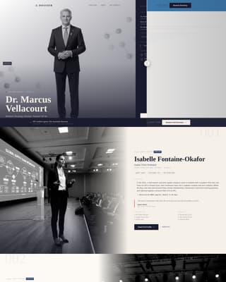 Dossier - Authoritative Expert Landing Page Template
