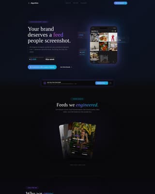 Instagram Marketing Agency Website Template