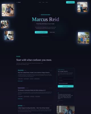 Shield - Immersive Insurance Landing Page Template