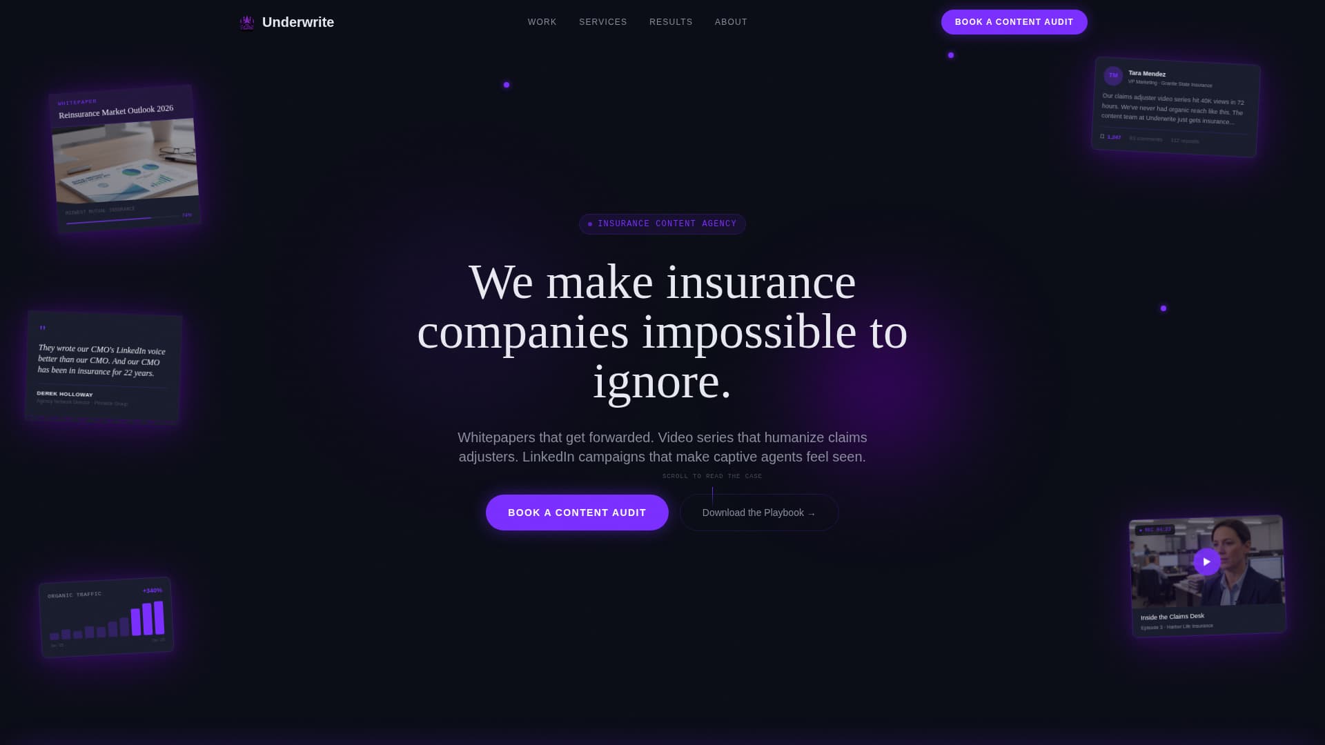 Underwrite - Compelling Insurancemarketing Landing Page Template