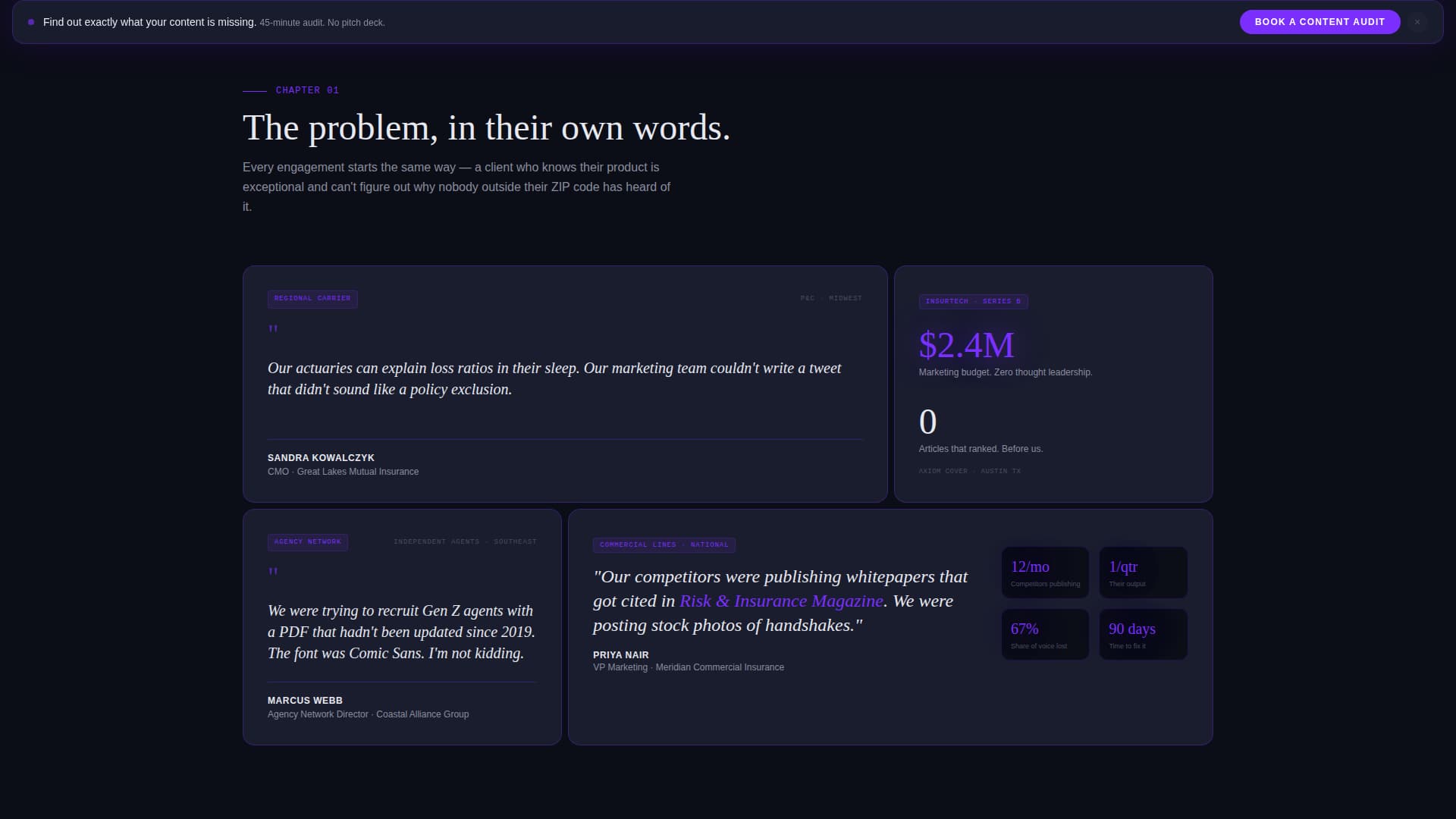 Underwrite - Compelling Insurancemarketing Landing Page Template
