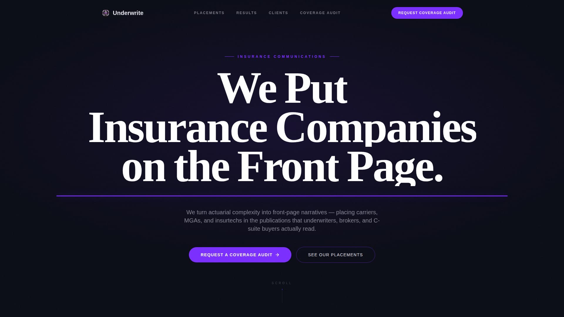 Insurance Marketing & Agency Portfolio Website Template
