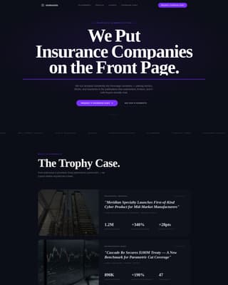 Insurance Marketing & Agency Portfolio Website Template