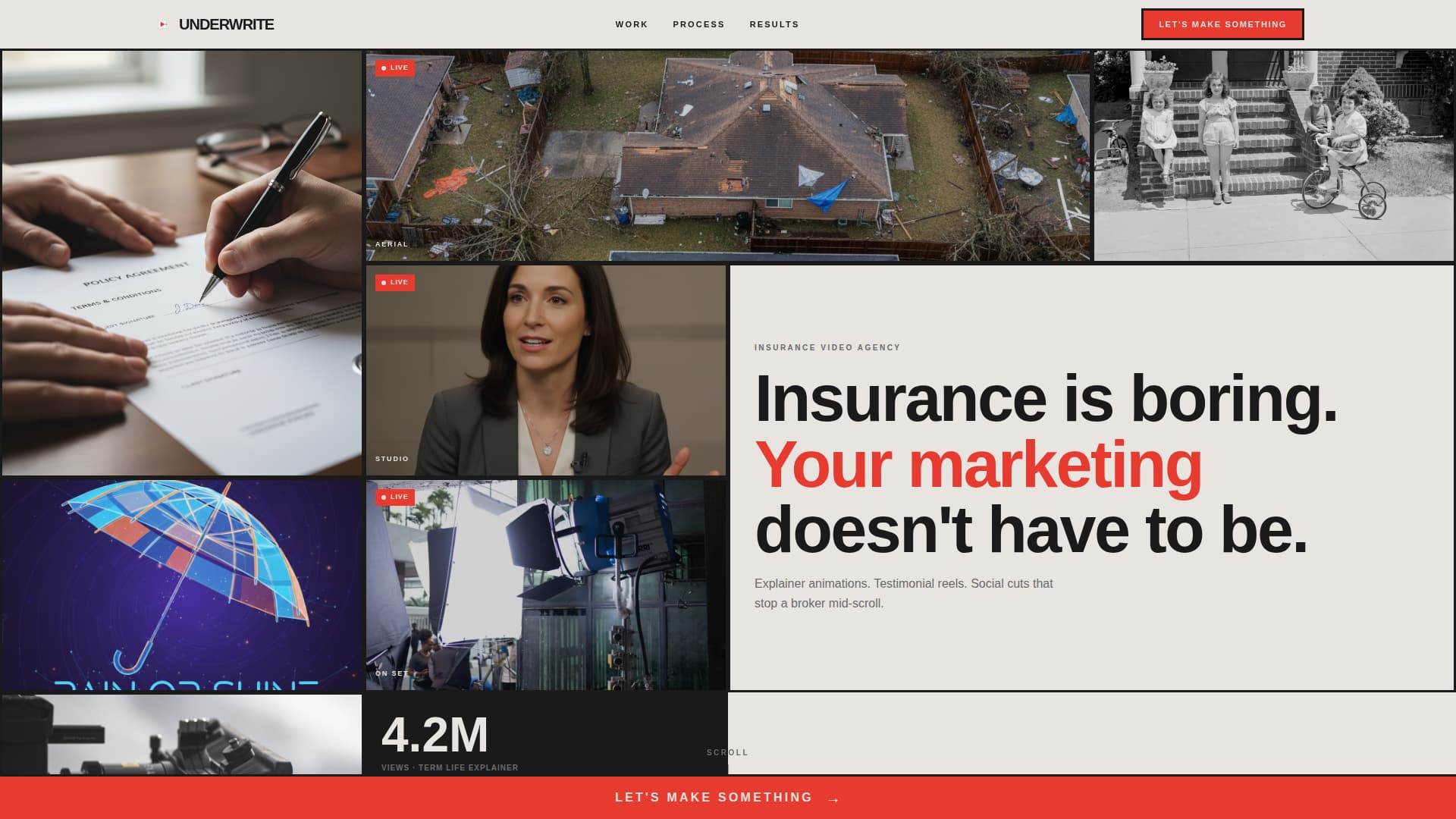 Underwrite - Bold Insurancemarketing Landing Page Template