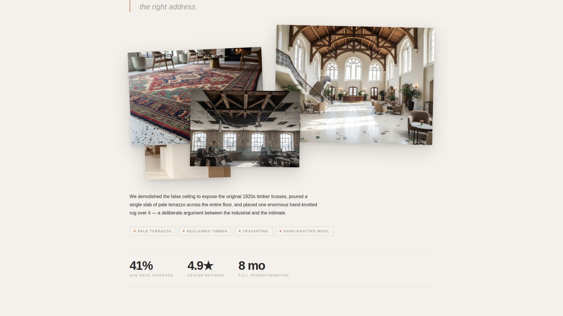 Interior - Modern Designer Landing Page Template