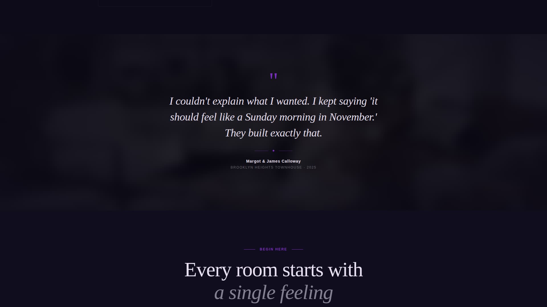 Architecture & Interiors Portfolio Portfolio Website Template