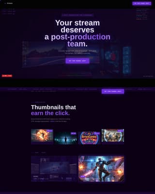 Frag - Cinematic Gaming Landing Page Template
