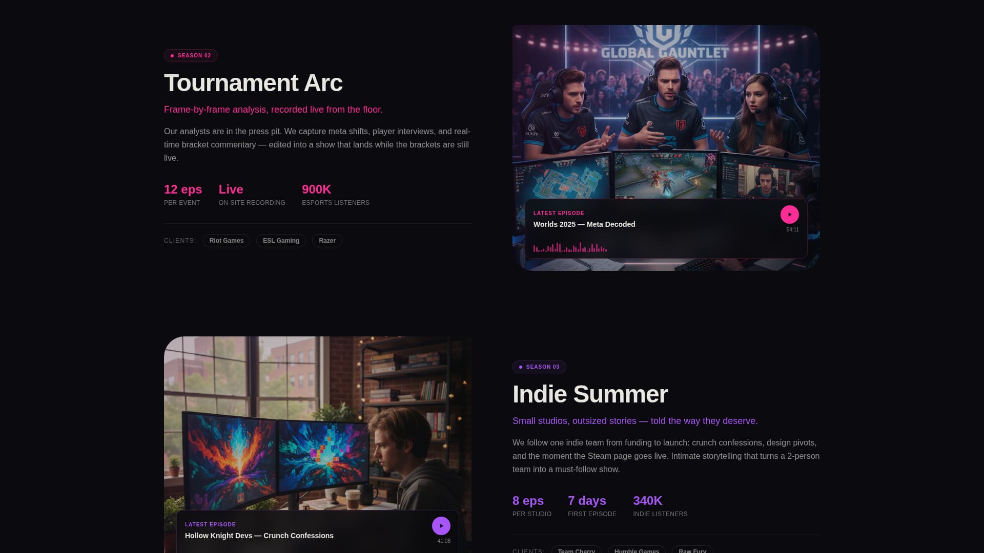 Airwave - Festivalenergy Podcast Landing Page Template