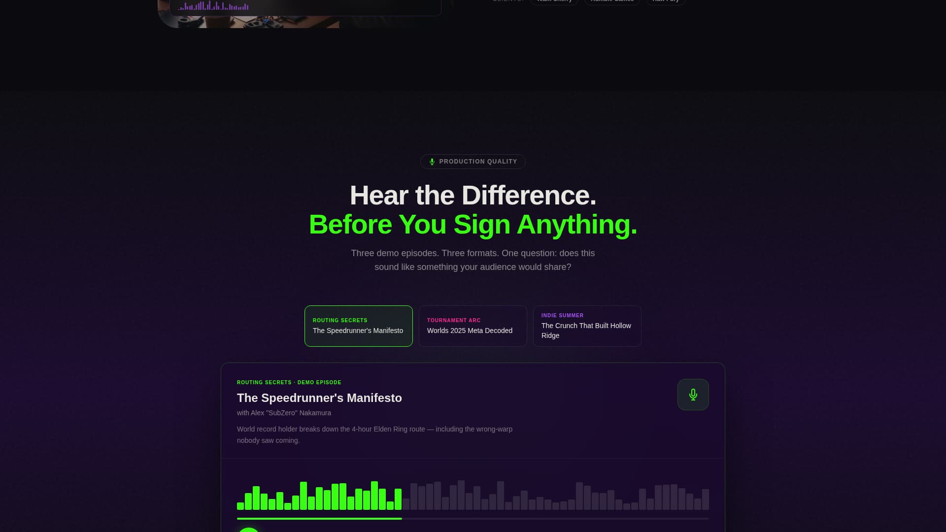 Airwave - Festivalenergy Podcast Landing Page Template