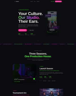 Airwave - Festivalenergy Podcast Landing Page Template