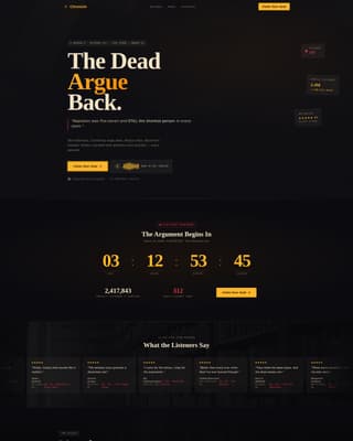 Chronicle - Electrifying History Landing Page Template