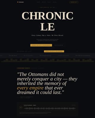 Chronicle - Captivating Historypodcast Landing Page Template