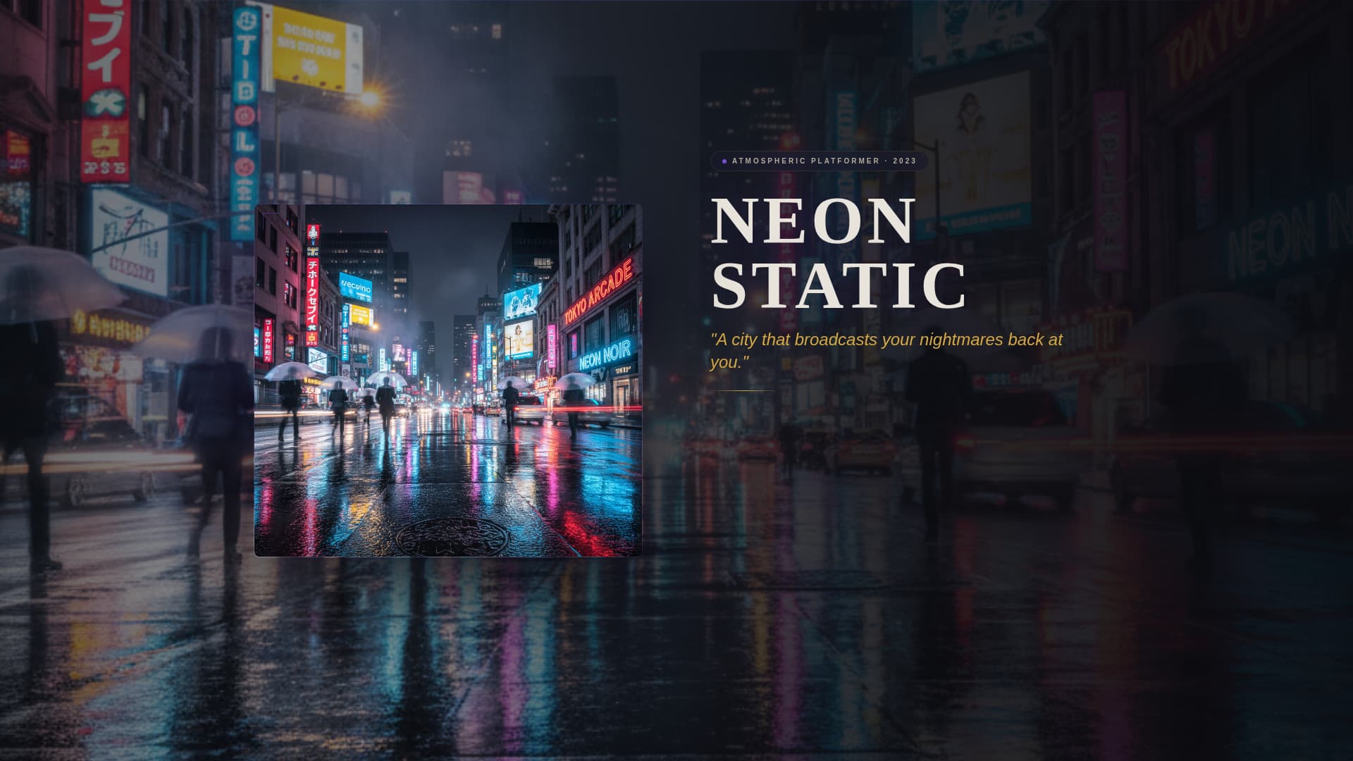 Forge - Immersive Indiegame Landing Page Template