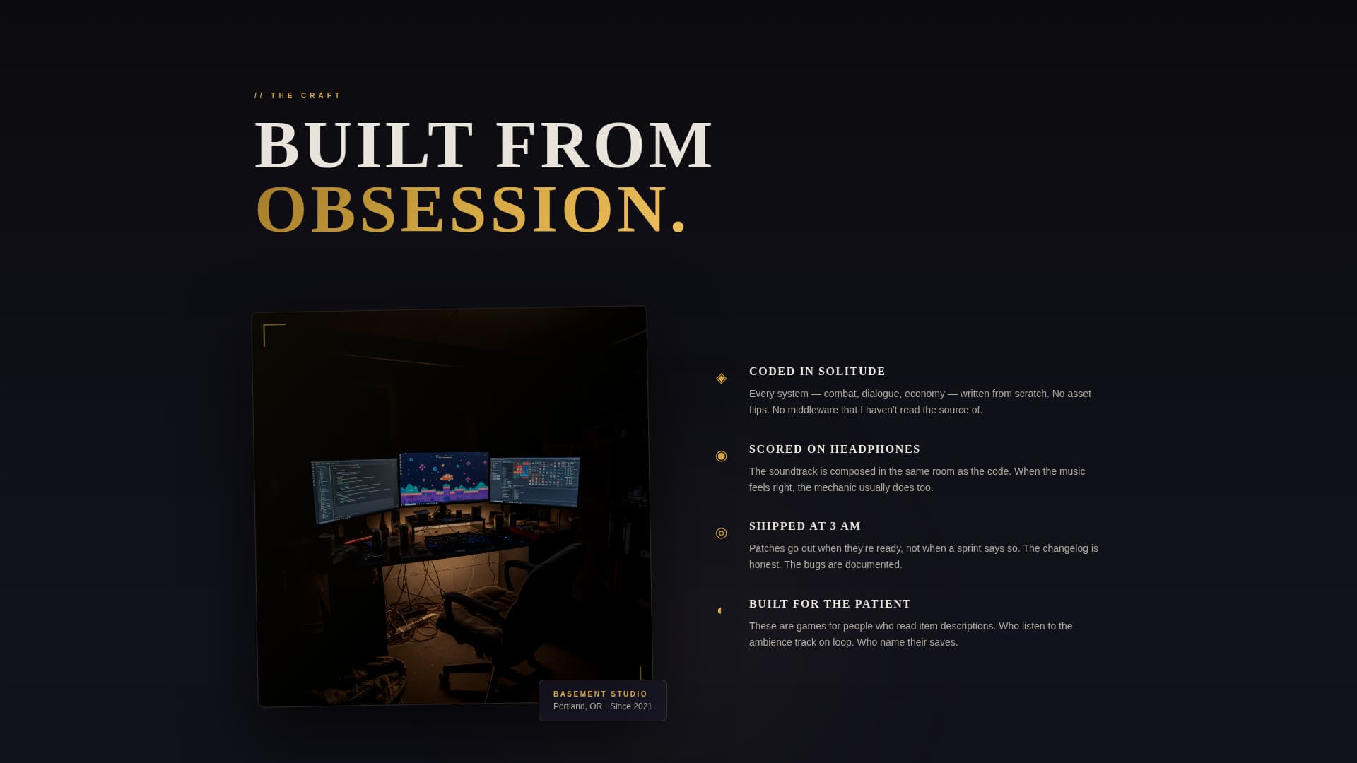 Forge - Immersive Indiegame Landing Page Template