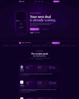 Spotlight - Electric Influencer Landing Page Template