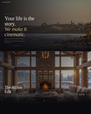 Premiere - Cinematic Luxury Landing Page Template