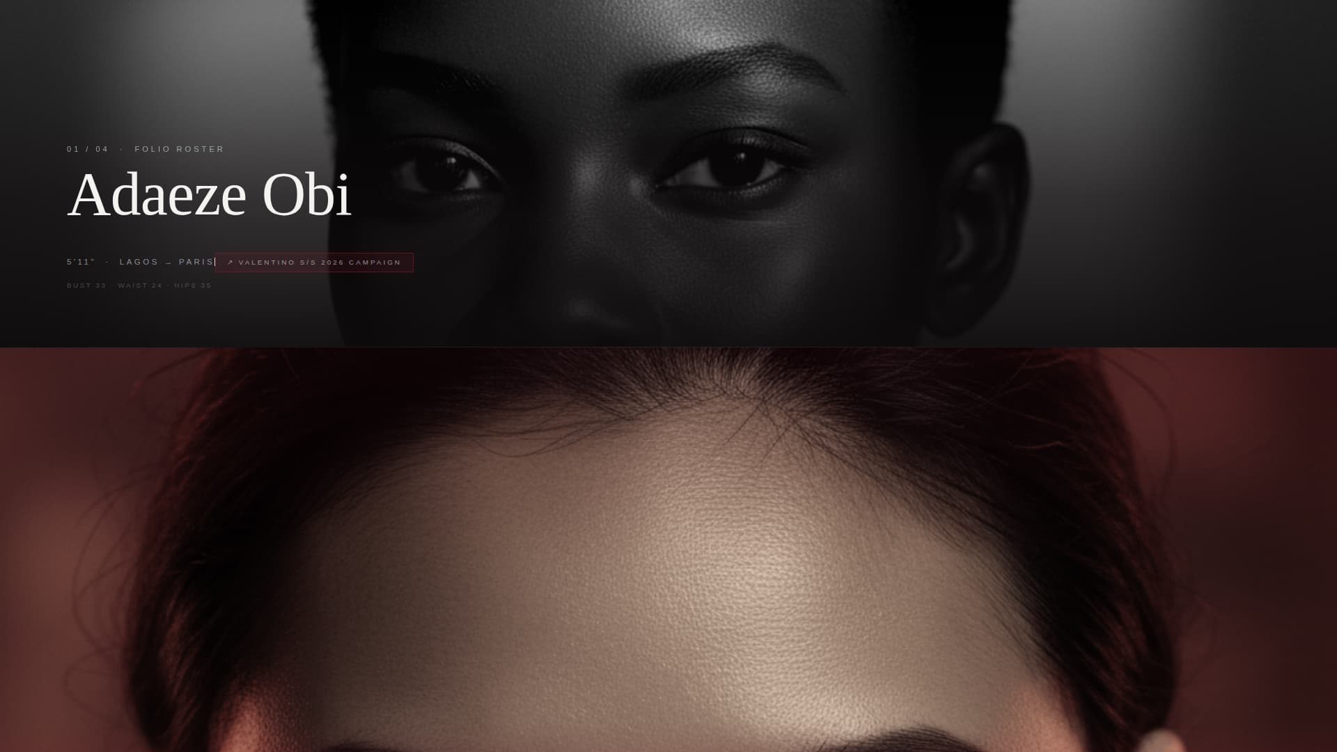 Folio - Iconic Modelmanagement Landing Page Template