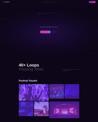Kinetic - Electrifying Motiongraphics Landing Page Template