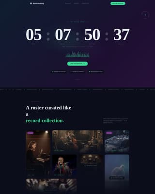 Spotlight - Electrifying Musicbooking Landing Page Template