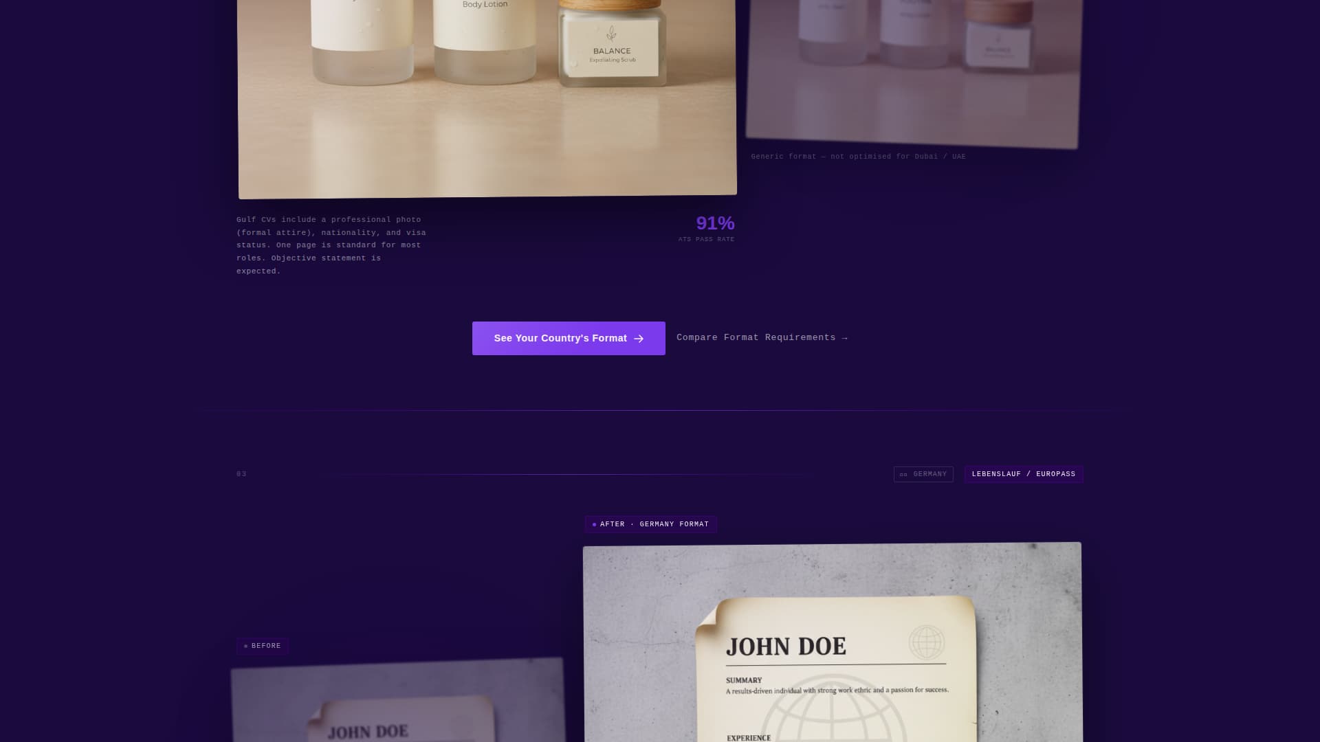 Passport - Elite Internationalcareer Landing Page Template
