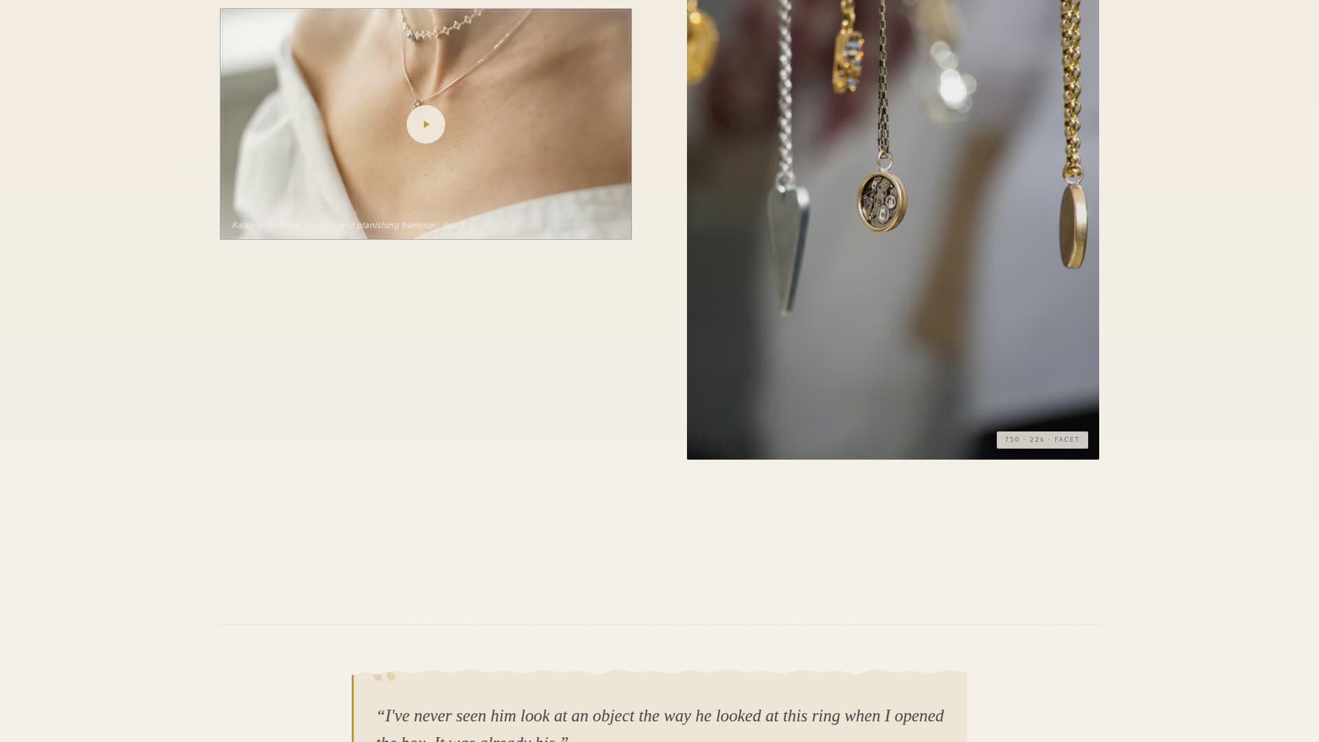 Facet - Immersive Jeweler Landing Page Template