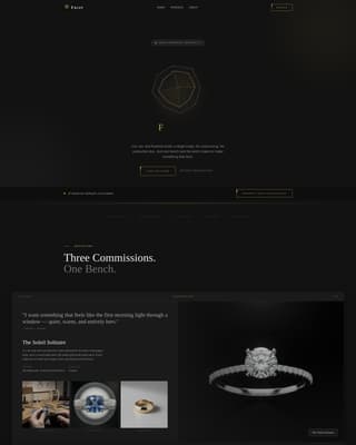 Facet - Gleaming Jeweler Landing Page Template
