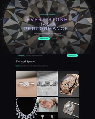 Facet - Cinematic Jeweler Landing Page Template