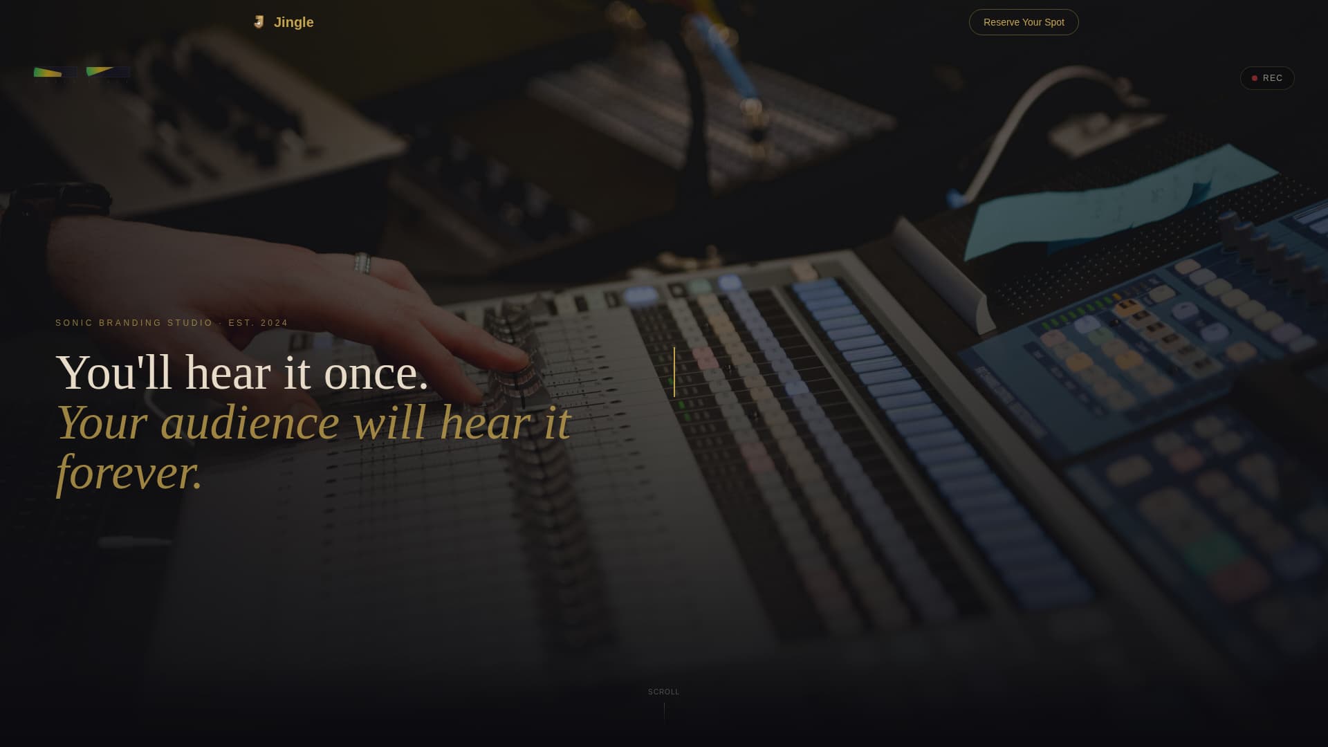 Jingle - Immersive Music Landing Page Template