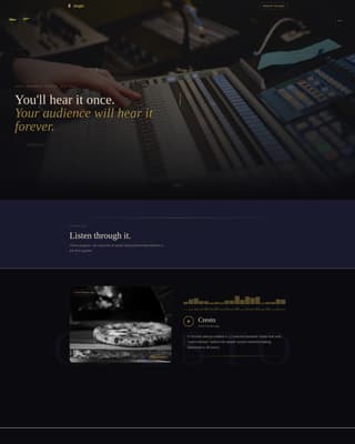 Jingle - Immersive Music Landing Page Template