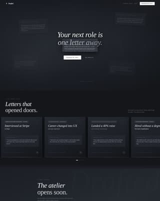 Drafted - Precision Coverletter Landing Page Template
